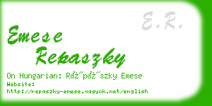 emese repaszky business card